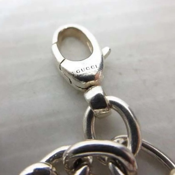 GUCCI Statement Logo Double G 925 Sterling Sillver Bracelet - Picture 6 of 6